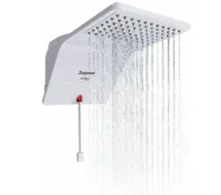 Chuveiro Elétrico Eletrônico 220v 6800w Branco Quadrado Ducali Zagonel