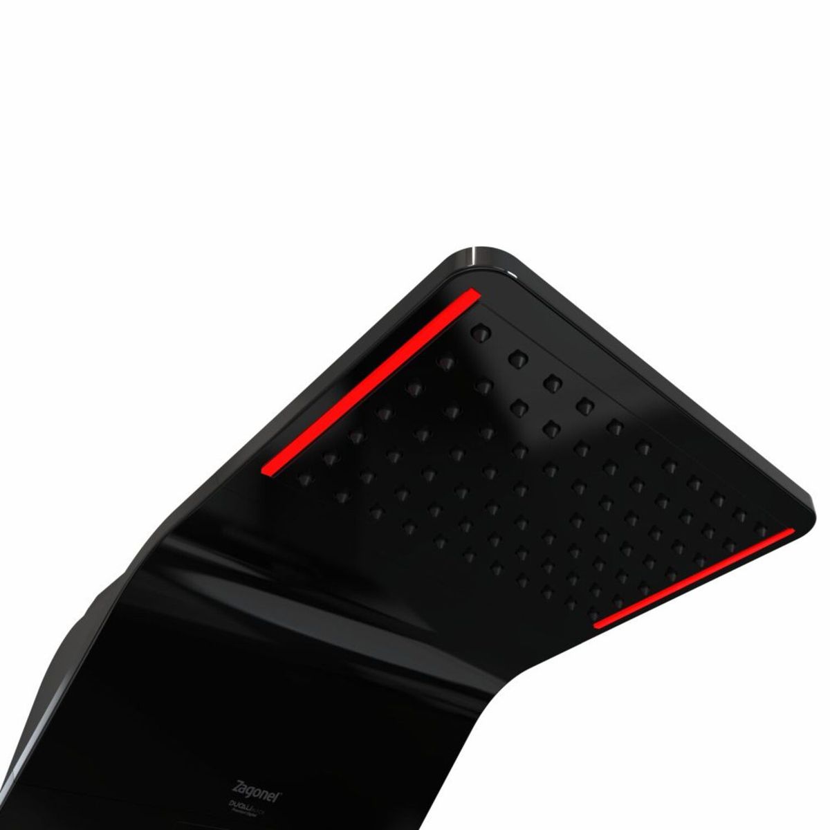 Chuveiro Elétrico Híbrido Eletrônico com Visor Digital 220v 7500w Preto Quadrado Ducali Premium Digital Zagonel, marca Zagonel - Foto 2