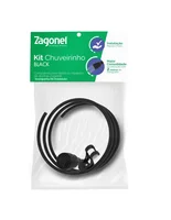 Kit Chuveirinho Mangueira Ducha Preto Zagonel