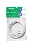 Kit Chuveirinho Mangueira Ducha Branco Zagonel