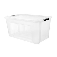 Caixa Ultraforte 92 Litros Transparente Just Home Collection