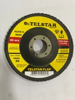Disco Flap Aço/inox Grão 60 ¿ 4 1/2x7/8 Telstar Abrasivos