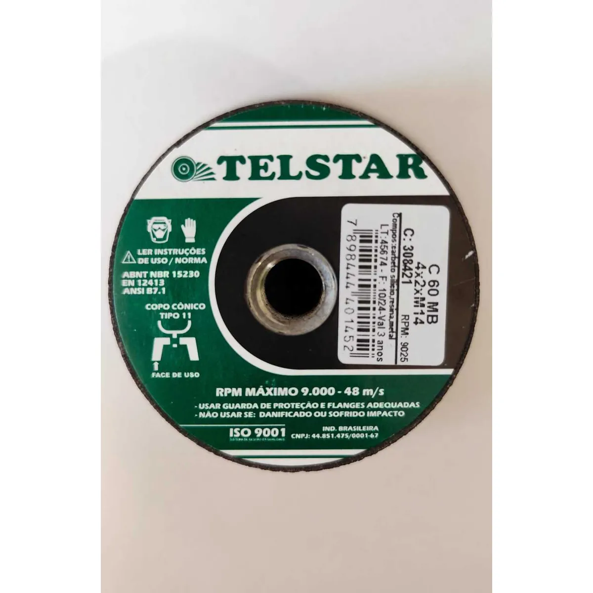 Rebolo Copo Alven/pedra 4x2m14 Grão 60 Telstar Abrasivos, marca Telstar Abrasivos - Foto Principal