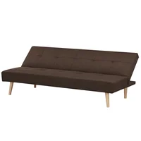 Sofa Cama 3 Lugares Harry Marrom 179X78X76Cm Just Home Collection