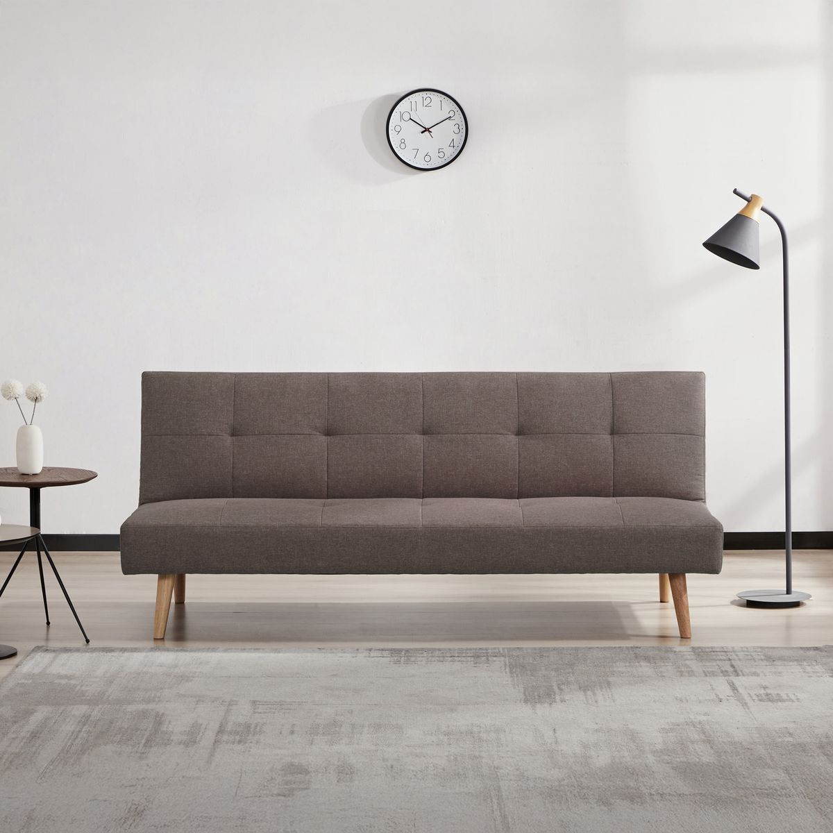 Sofa Cama 2 Lugares Café Harry 179 Cm Just Home Collection, marca Just Home Collection - Foto 2