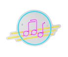 Letreiro Led Neon Live Notas Just Home Collection