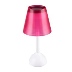Luminária de Mesa Solar Vermelha Casa Bonita