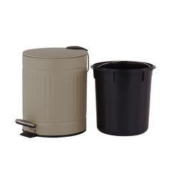 Lixeira Linea 5 Litros Taupe Just Home Collection