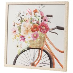 Quadro Bici Flor 1 50x50 Just Home Collection