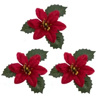 Kit 3 Poinsétias Natal Story
