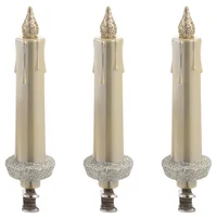 Kit 3 Velas 11Cm Com Clip