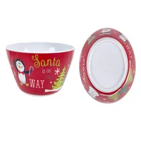 Bowl Melamina Natal Vermelho 15Cm