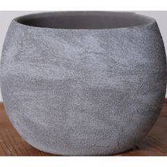 Vaso Cerâmica Chumbo 13x11cm