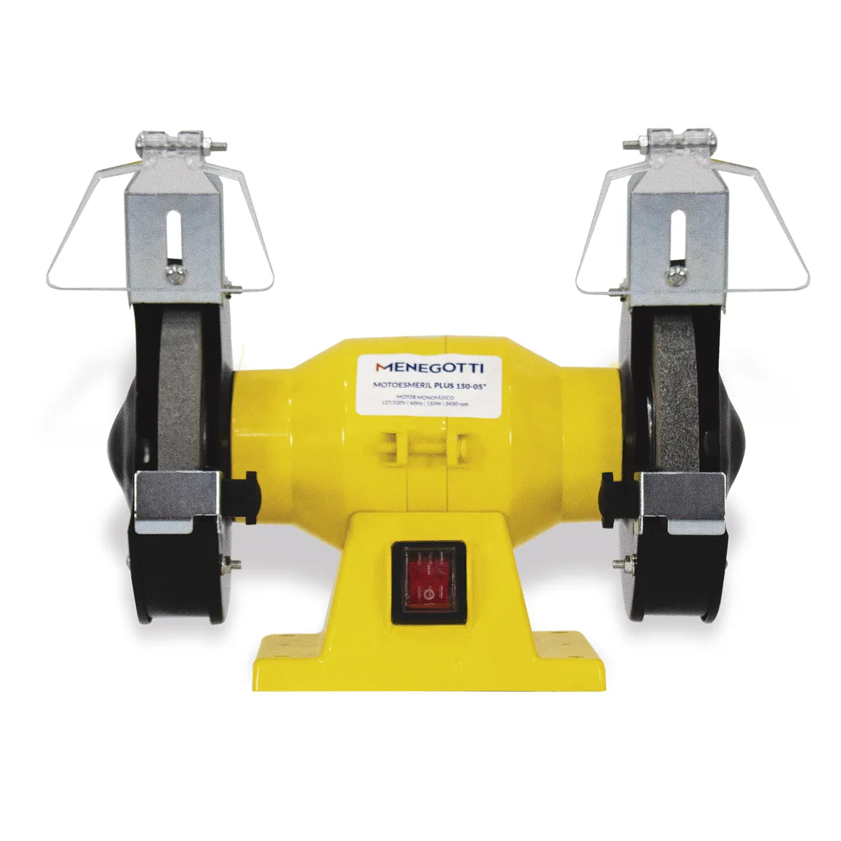 Motoesmeril Plus 150-05"" Mono 1/4cv 127/220v 60hz 150w Comvisor Comabrasivos A36 e A60, marca Menegotti - Foto Principal