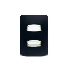 Placa 4x2 para 2 Módulos, Linha Gracia Maxx Black - Alumbra