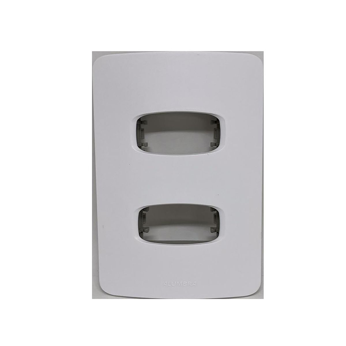 Placa 4x2 Horizontal para 2 Módulos, Linha Gracia Maxx Branco - Alumbra, marca Alumbra - Foto Principal