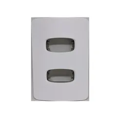 Placa 4x2 Horizontal para 2 Módulos, Linha Gracia Maxx Branco - Alumbra
