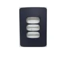 Placa 4x2 para 3 Módulos, Linha Gracia Maxx Black - Alumbra
