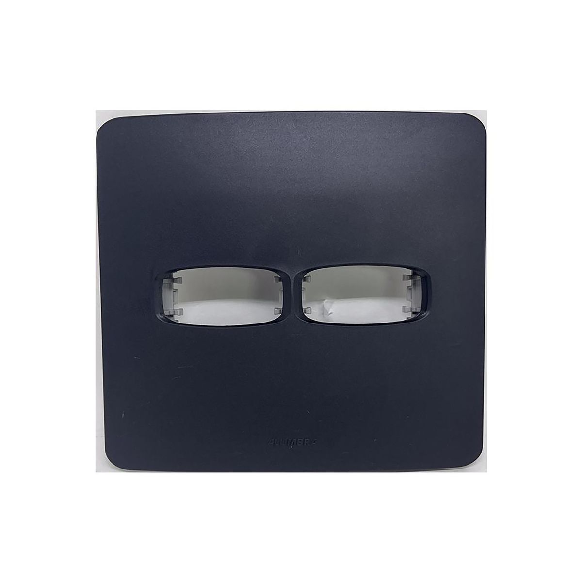 Placa 4x4 para 2 Módulos, Linha Gracia Maxx Black - Alumbra, marca Alumbra - Foto Principal