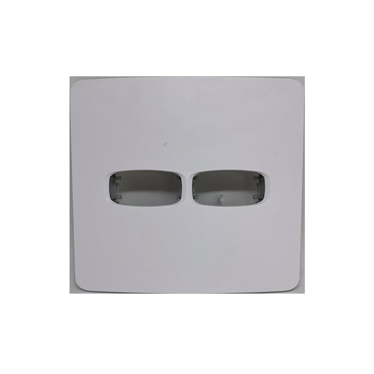 Placa 4x4 para 2 Módulos, Linha Gracia Maxx Branco - Alumbra, marca Alumbra - Foto Principal