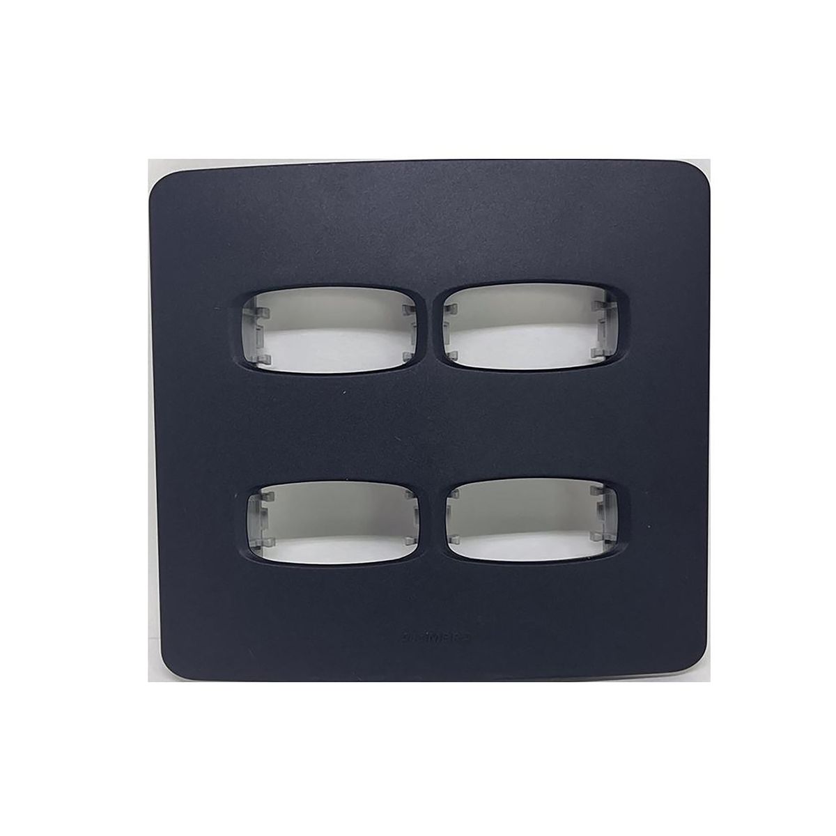 Placa 4x4 para 4 Módulos, Linha Gracia Maxx Black - Alumbra, marca Alumbra - Foto Principal