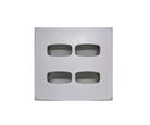 Placa 4x4 para 4 Módulos, Linha Gracia Maxx Branco - Alumbra
