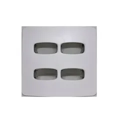 Placa 4x4 para 4 Módulos, Linha Gracia Maxx Branco - Alumbra