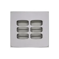 Placa 4x4 para 6 Módulos, Linha Gracia Maxx Branco - Alumbra