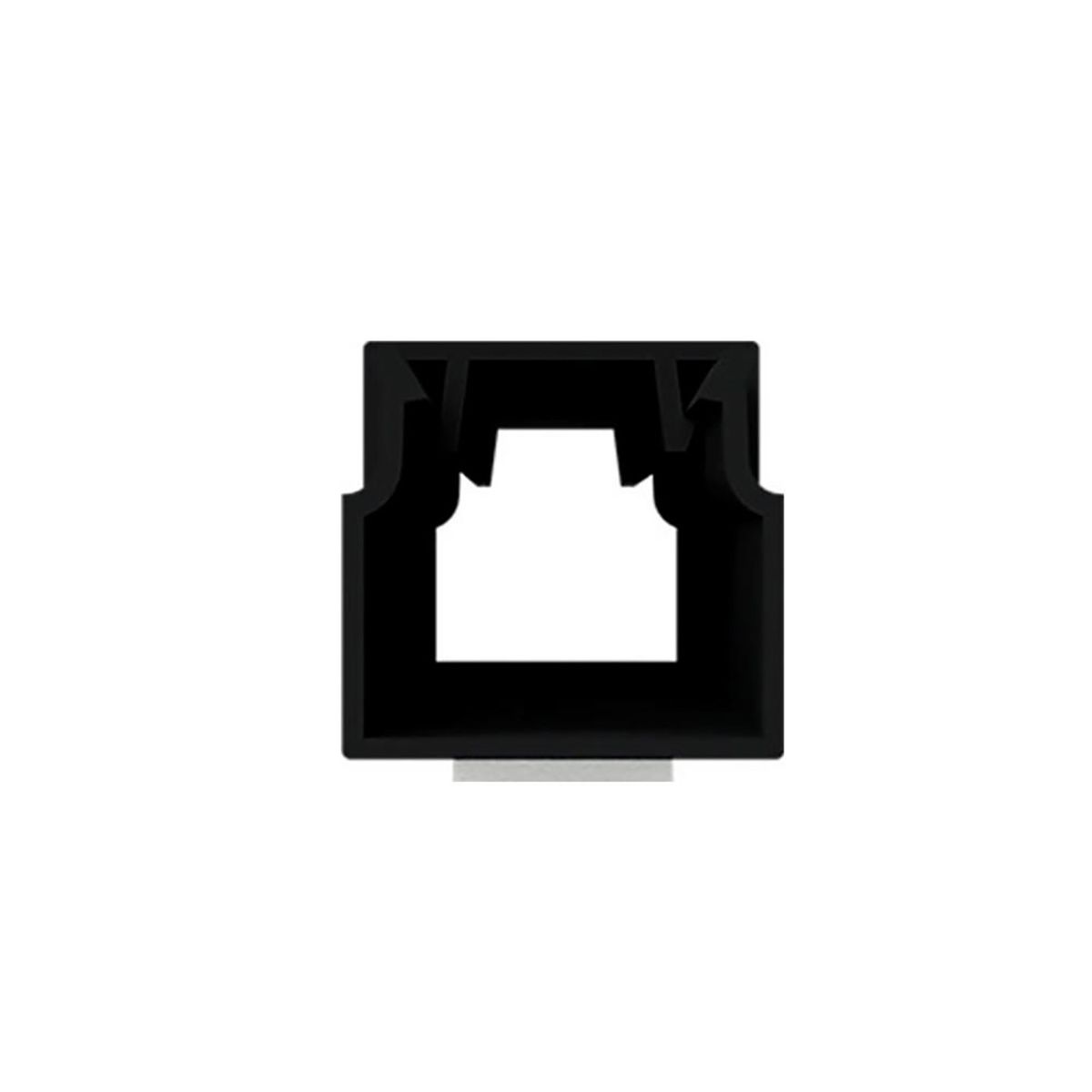 Canaleta Pvc Preta 10x10x2000mm com Fita, Linha Inova Pro Facil - Alumbra, marca Alumbra - Foto Principal