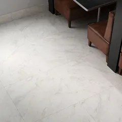 Porcelanato Brilhante Esmaltado Polido Branco Interno 90x90cm Portobello Retificado Caixa 2,42m² Chiaro Di Versilia
