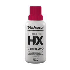 Corante Líquido Vermelho 50ml Hidracor Tintas Iquine