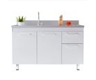 Gabinete para Cozinha Kaus 114cm Branco Cerocha