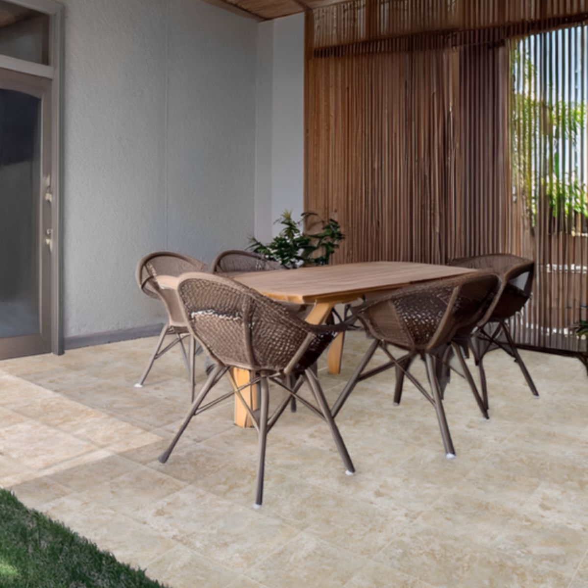 Piso Externo Bold Stone Bege 20x20cm Caixa 1,69m² Ceral, marca Ceral - Foto 2