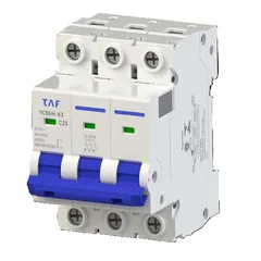 Disj Tripolar 3 X 25 Amp 4,5 Ka Din Taf 7,88x5,34x7,60
