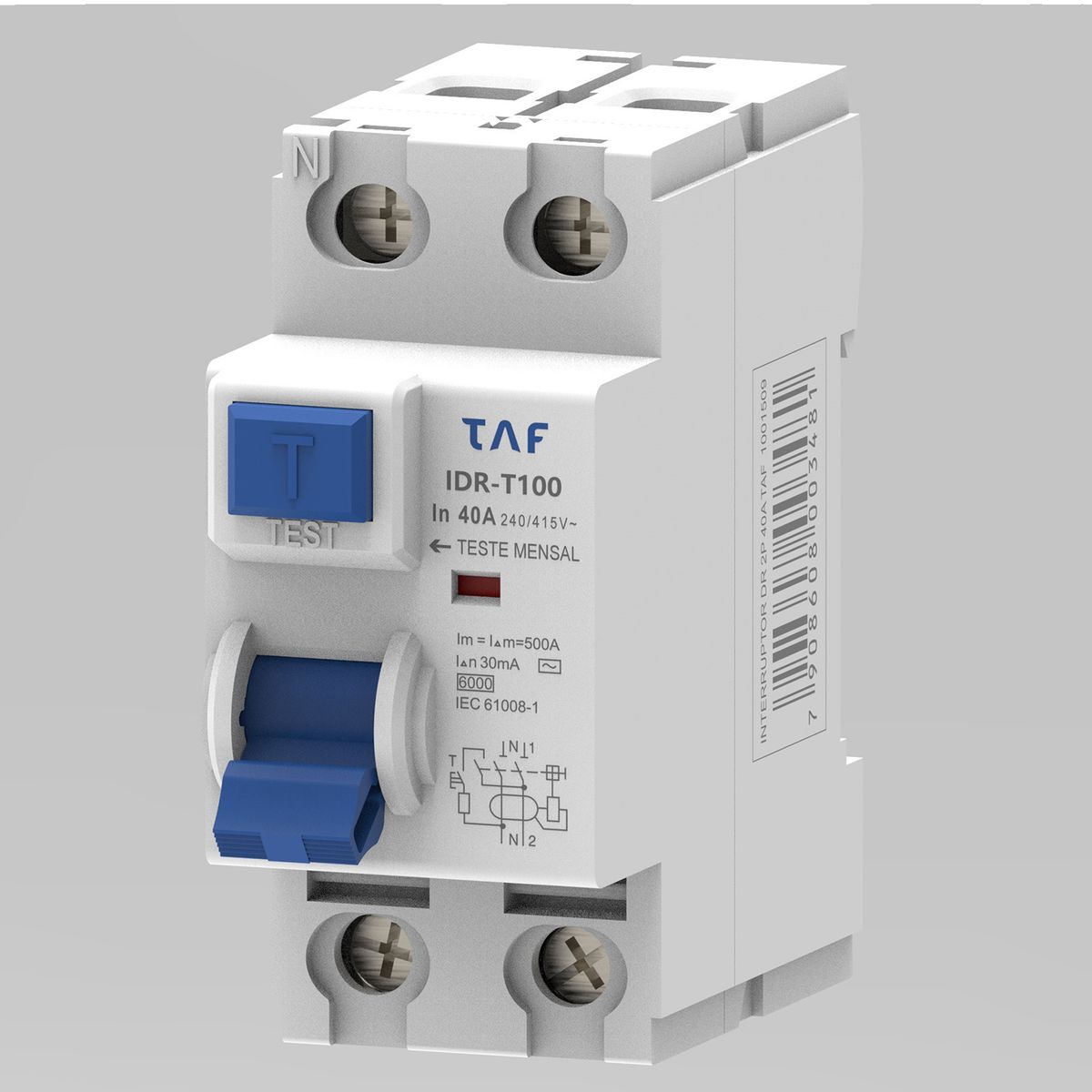 Interruptor Dr- 2p 40a- 30ma- Dr-t100 Taf 8,20x3,60x7,50, marca Taf - Foto Principal