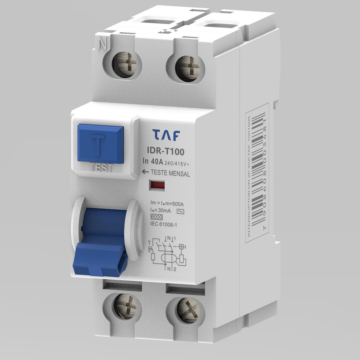 Interruptor Dr- 2p 63a- 30ma- Dr-t100 Taf 8,20x3,60x7,50, marca Taf - Foto Principal