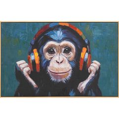 Quadro Música Monkey 40x80 Just Home Collection