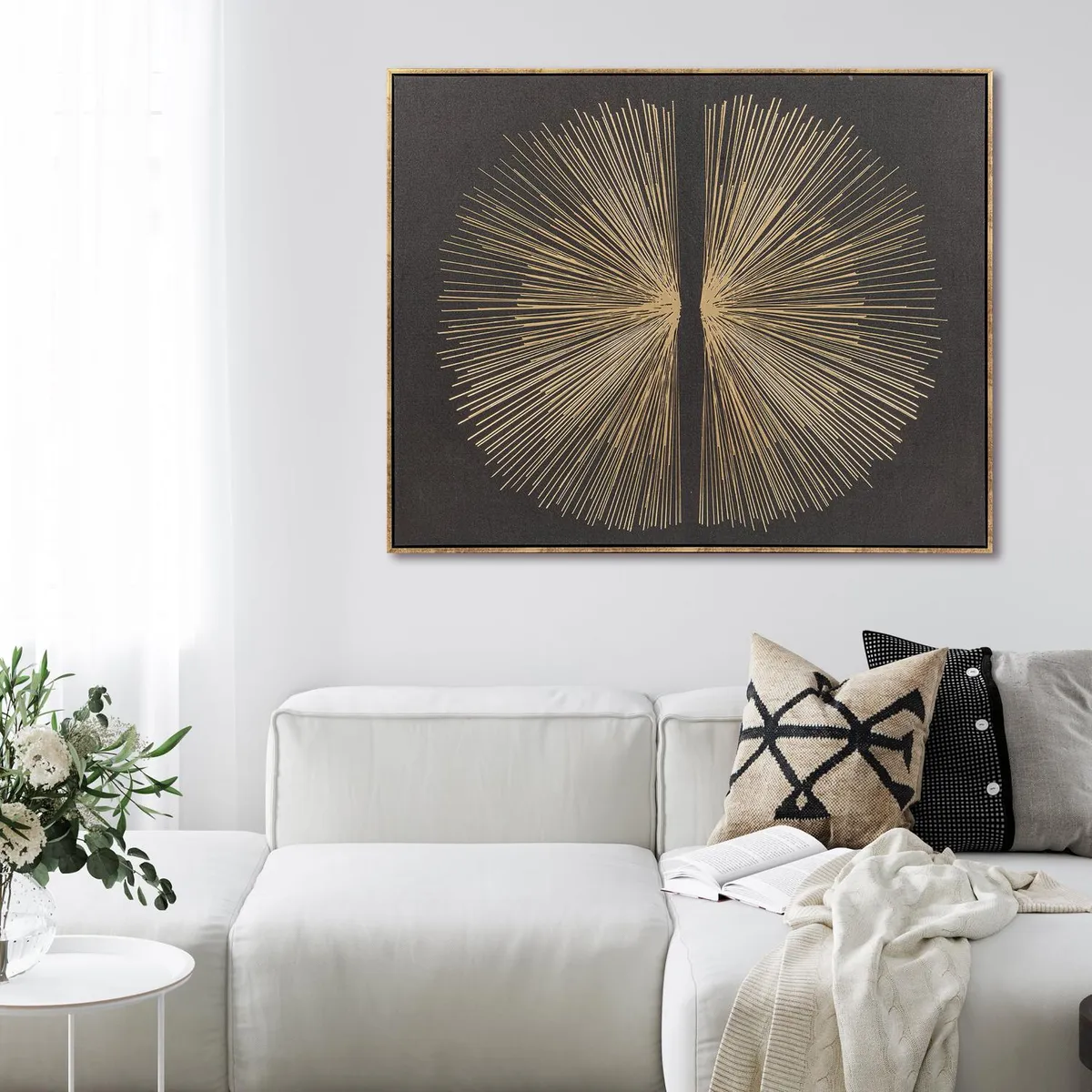 Quadro 3D Folha Abstrata 80X100 Just Home Collection, marca Just Home Collection - Foto 2
