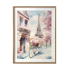 Quadro City Paris Bicicleta 40X50
