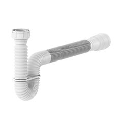 Sifão Tubo Extensível 2,0 m Branco C/ Suporte