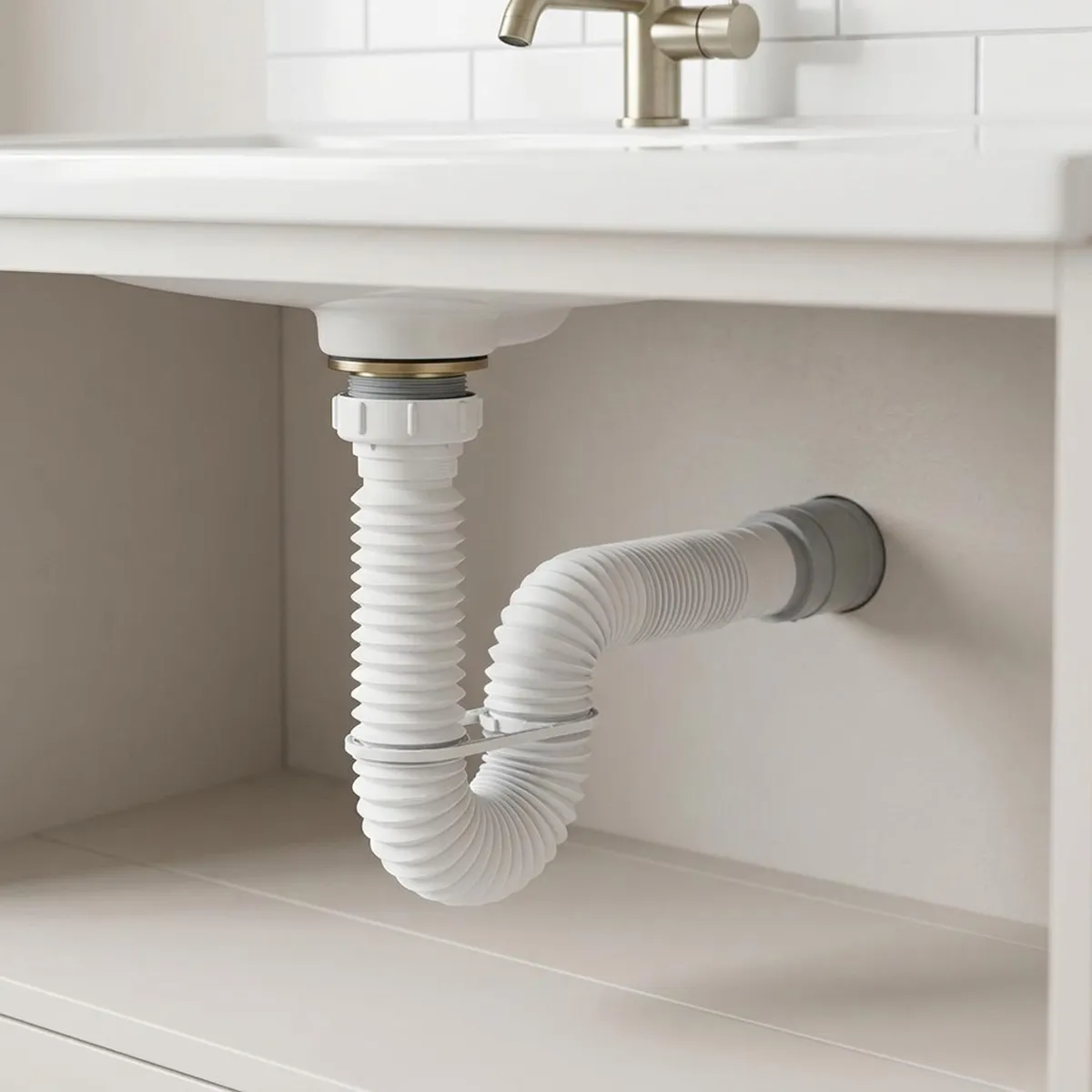 Sifão Tubo Extensível 2,0 m Branco C/ Suporte, marca Censi - Foto 2