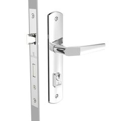 Fechadura Popline Reta Cromada Externa Soprano 40x53