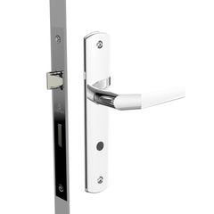 Fechadura Popline Reta Cromada WC Soprano 40x53
