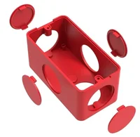 Caixa 5 Entradas Vermelha 1/2 e 3/4