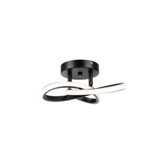 Luminária de Teto Led Twirl Preto Just Home Collection
