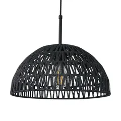 Pendente Hening 1 Lâmpada E27 Preto Just Home Collection
