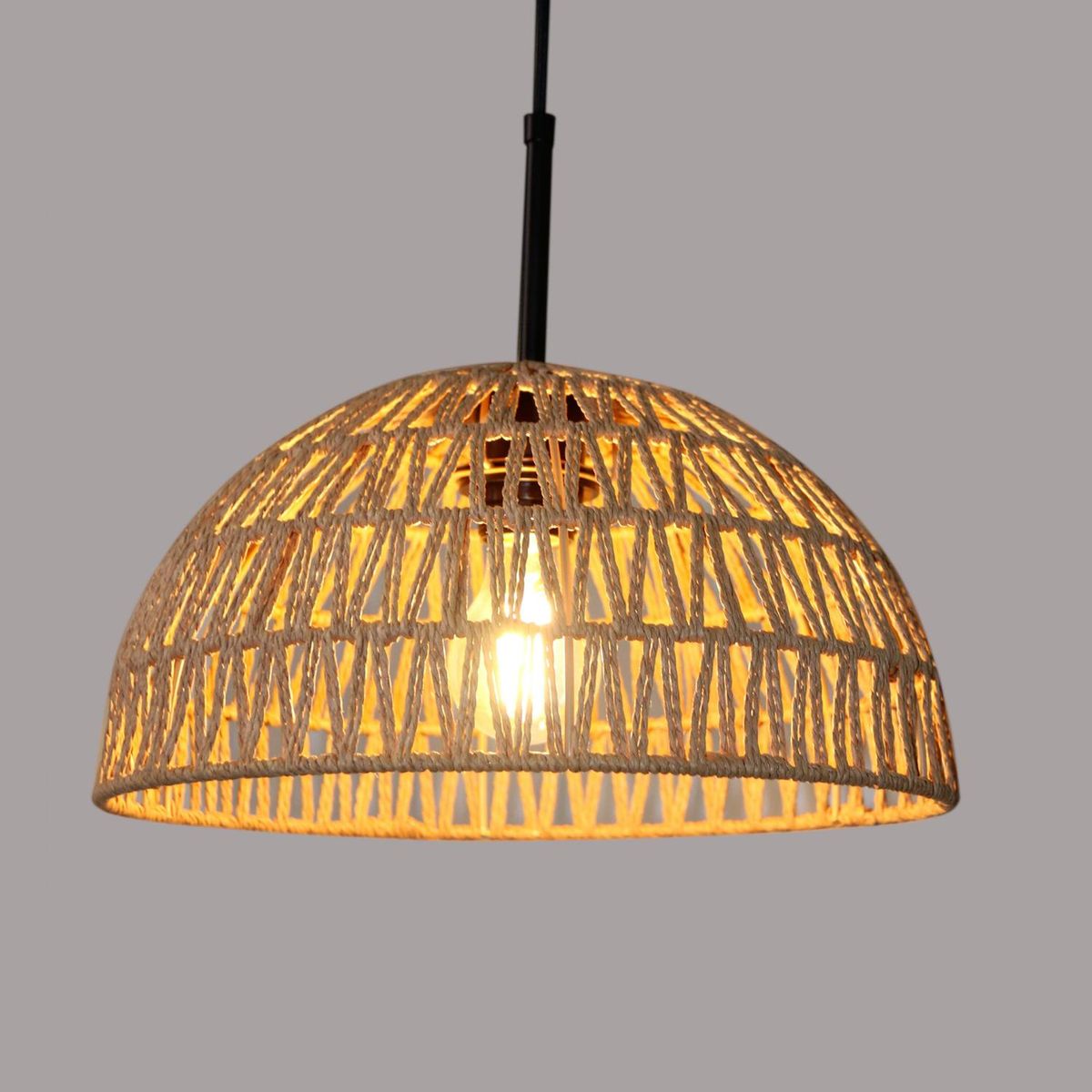 Pendente Hening 1 Lâmpada E27 Natural Just Home Collection, marca Just Home Collection - Foto 2