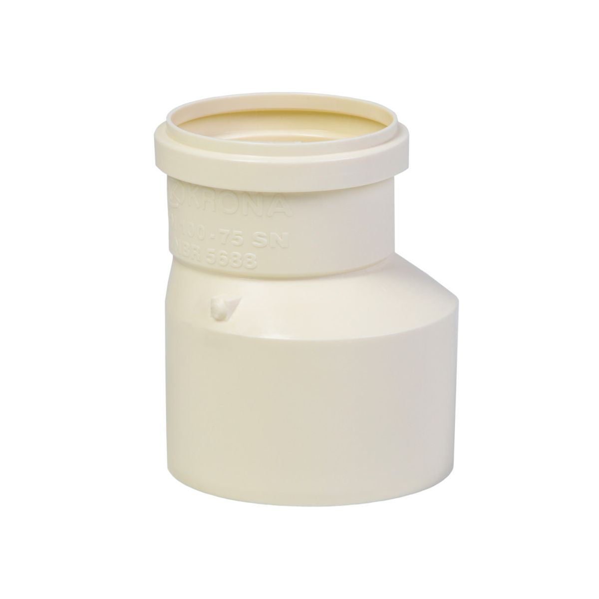 Reducao Excentrica Esgoto Prim - Dn   75x50, marca Krona - Foto Principal