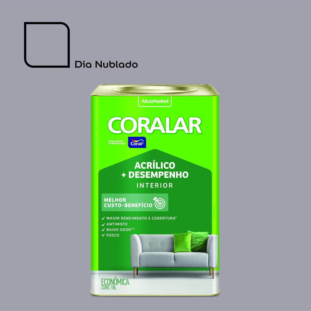 Coralar Acr Mais Des Dia Nublado 18L, marca Coral - Foto Principal