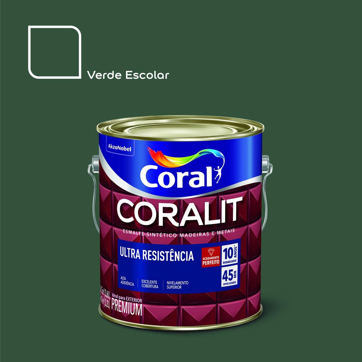 Coralit Ultra Res Fosco Vd Escolar 3.6L, marca Coral - Foto Principal
